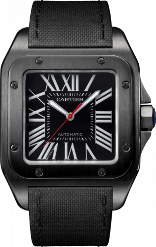 Cartier Santos 100 41.3 Carbon WSSA0006