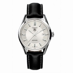 TAG Heuer Carrera Calibre 5 39 Stainless Steel / Silver / Calf WV211A.FC6202