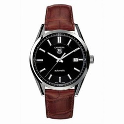 TAG Heuer Carrera Calibre 5 39 Stainless Steel / Black / Alligator WV211B.FC6181