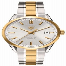 TAG Heuer Carrera Calibre 5 39 Stainless Steel / Yellow Gold / Silver / Bracelet WV215D.BD0788
