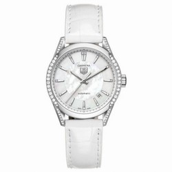 TAG Heuer Carrera Calibre 5 36 Stainless Steel / Diamond / MOP / Alligator WV2212.FC6264