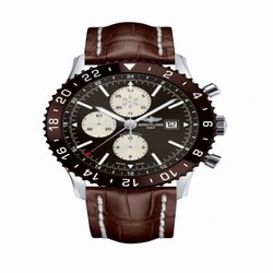 Breitling Chronoliner Stainless Steel / Bronze / Croco Y2431033.Q621.756P