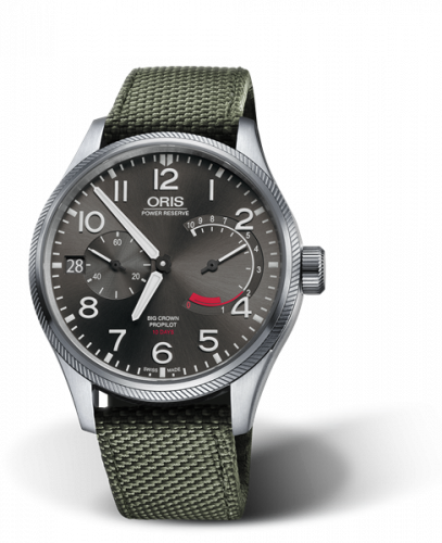Oris Big Crown ProPilot Calibre 111 Stainless Steel / Grey / Textile 01 111 7711 4163-Set 5 22 14FC Oris Big Crown ProPilot Calibre 111 Stainless Steel / Grey / Textile 01 111 7711 4163-Set 5 22 14FC