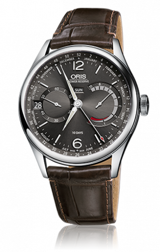Oris Calibre 113 Steel / Anthracite / Brown Croc 01 113 7738 4063-Set 1 23 73FC Oris Calibre 113 Steel / Anthracite / Brown Croc 01 113 7738 4063-Set 1 23 73FC