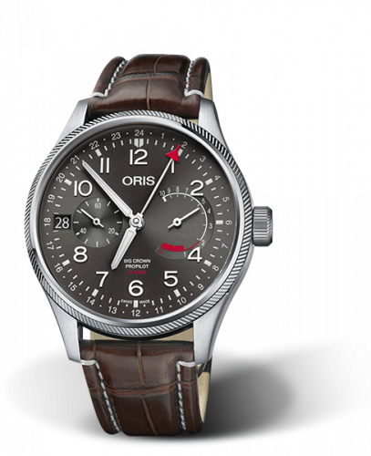 Oris Big Crown ProPilot Calibre 114 Stainless Steel / Grey / Alligator 01 114 7746 4063-Set 1 22 72FC Oris Big Crown ProPilot Calibre 114 Stainless Steel / Grey / Alligator 01 114 7746 4063-Set 1 22 72FC