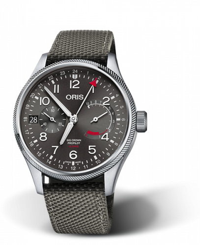 Oris Big Crown ProPilot Calibre 114 Stainless Steel / Grey / Textile 01 114 7746 4063-Set 5 22 17FC Oris Big Crown ProPilot Calibre 114 Stainless Steel / Grey / Textile 01 114 7746 4063-Set 5 22 17FC