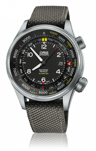 Oris Big Crown ProPilot Altimeter Feet / Grey Textile 01 733 7705 4134-Set 5 23 17FC Oris Big Crown ProPilot Altimeter Feet / Grey Textile 01 733 7705 4134-Set 5 23 17FC