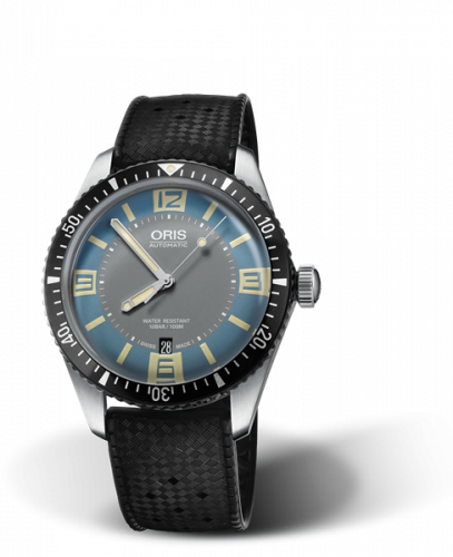 Oris Divers Sixty-Five 40 Stainless Steel / Deauville Blue / Rubber 01 733 7707 4065-07 4 20 18