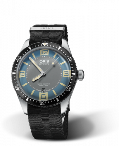Oris Divers Sixty-Five 40 Stainless Steel / Deauville Blue / NATO 01 733 7707 4065-07 5 20 26FC
