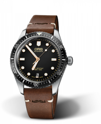 Oris Divers Sixty-Five 40 Stainless Steel / Black / Calf / Movember 01 733 7707 4084-Set LS Oris Divers Sixty-Five 40 Stainless Steel / Black / Calf / Movember 01 733 7707 4084-Set LS