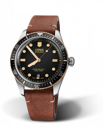 Oris Divers Sixty-Five 40 Stainless Steel / Bronze / Black / Calf 01 733 7707 4354-07 5 20 45