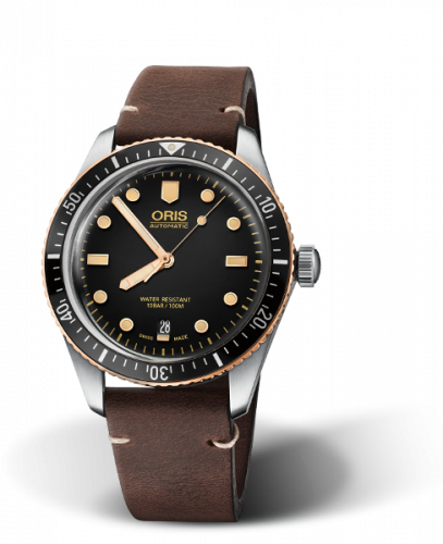 Oris Divers Sixty-Five 40 Stainless Steel / Bronze / Black / Calf 01 733 7707 4354-07 5 20 55