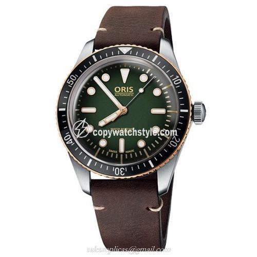 Oris Divers Sixty-Five 40 Stainless Steel / Bronze / Green / Timeless Luxury 01-733-7707-4354 / Timeless