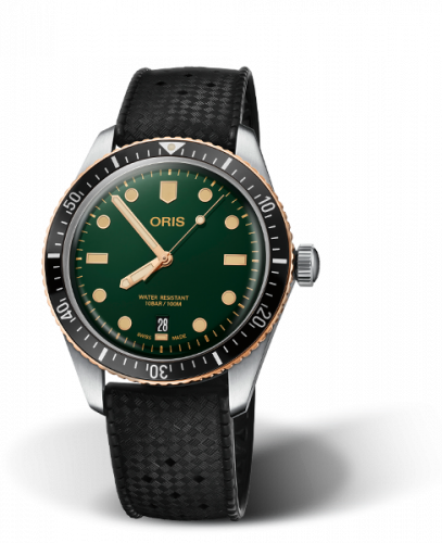 Oris Divers Sixty-Five 40 Stainless Steel / Bronze / Green / Rubber 01 733 7707 4357-07 4 20 18 Oris Divers Sixty-Five 40 Stainless Steel / Bronze / Green / Rubber 01 733 7707 4357-07 4 20 18