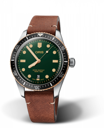 Oris Divers Sixty-Five 40 Stainless Steel / Bronze / Green / Calf 01 733 7707 4357-07 5 20 45 Oris Divers Sixty-Five 40 Stainless Steel / Bronze / Green / Calf 01 733 7707 4357-07 5 20 45