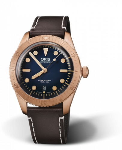 Oris Divers Sixty-Five Carl Bronze / Blue / Brashear Limited Edition 01 733 7720 3185-Set LS
