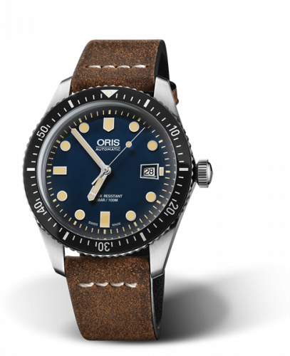 Oris Divers Sixty-Five 42 Stainless Steel / Blue / Calf 01 733 7720 4055-07 5 21 02 Oris Divers Sixty-Five 42 Stainless Steel / Blue / Calf 01 733 7720 4055-07 5 21 02