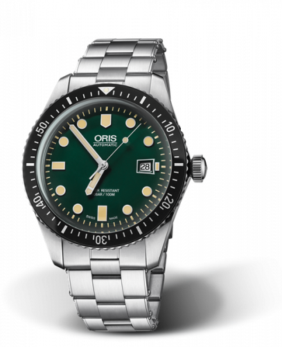 Oris Divers Sixty-Five 42 Stainless Steel / Green / Bracelet 01 733 7720 4057-07 8 21 18