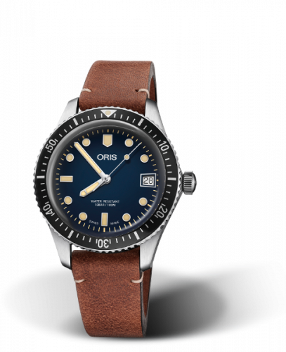 Oris Divers Sixty-Five 36 Stainless Steel / Blue / Calf 01 733 7747 4055-07 5 17 45 Oris Divers Sixty-Five 36 Stainless Steel / Blue / Calf 01 733 7747 4055-07 5 17 45