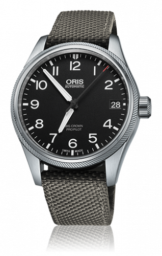 Oris Big Crown ProPilot Date Black / Grey Textile 01 751 7697 4164-07 5 20 17FC