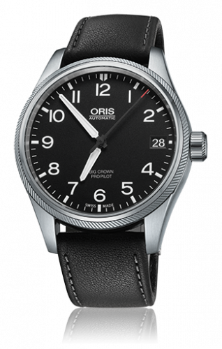 Oris Big Crown ProPilot Date Black / Black Leather 01 751 7697 4164-07 5 20 19FC
