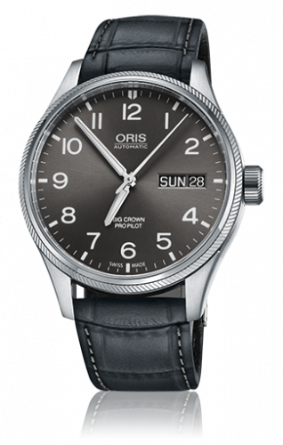 Oris Big Crown ProPilot Day Date Grey / Grey Leather 01 752 7698 4063-07 5 22 06FC Oris Big Crown ProPilot Day Date Grey / Grey Leather 01 752 7698 4063-07 5 22 06FC