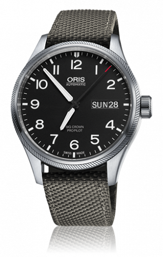Oris Big Crown ProPilot Day Date Black / Grey Textile 01 752 7698 4164-07 5 22 17FC Oris Big Crown ProPilot Day Date Black / Grey Textile 01 752 7698 4164-07 5 22 17FC