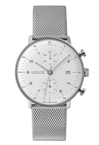 Junghans Max Bill Chronoscope Silver Bracelet 027/4003.44 Junghans Max Bill Chronoscope Silver Bracelet 027/4003.44