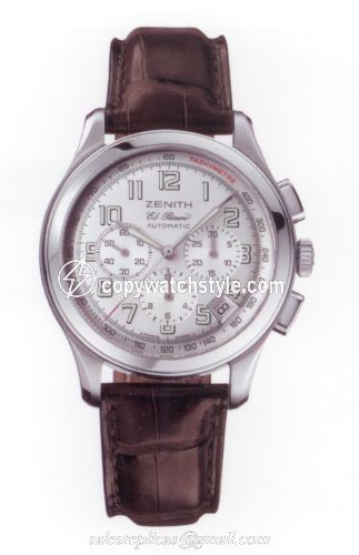 Zenith Class Sport El Primero Stainless Steel / Silver / Strap 03.0510.400/04.C491 Zenith Class Sport El Primero Stainless Steel / Silver / Strap 03.0510.400/04.C491