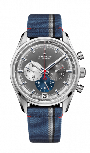 Zenith El Primero Chronomaster 42 Stainless Steel / Anthracite / Fabric 03.2040.400/26.C802