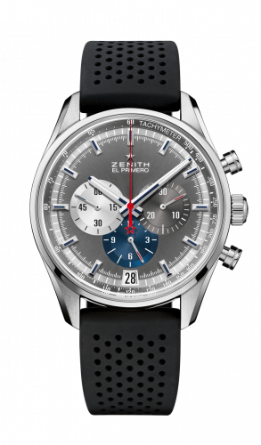 Zenith El Primero Chronomaster 42 Stainless Steel / Anthracite / Rubber 03.2040.400/26.R576