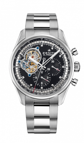 Zenith El Primero Chronomaster Open Stainless Steel / Black / Bracelet 03.2040.4061/21.M2040 Zenith El Primero Chronomaster Open Stainless Steel / Black / Bracelet 03.2040.4061/21.M2040