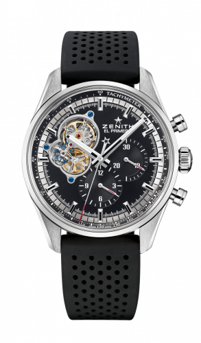 Zenith El Primero Chronomaster Open Stainless Steel / Black / Rubber 03.2040.4061/21.R576 Zenith El Primero Chronomaster Open Stainless Steel / Black / Rubber 03.2040.4061/21.R576
