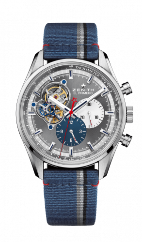 Zenith El Primero Chronomaster Open Stainless Steel / Grey 1969 / Fabric 03.2040.4061/23.C802 Zenith El Primero Chronomaster Open Stainless Steel / Grey 1969 / Fabric 03.2040.4061/23.C802