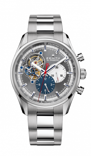 Zenith El Primero Chronomaster Open Stainless Steel / Grey 1969 / Bracelet 03.2040.4061/23.M2040 Zenith El Primero Chronomaster Open Stainless Steel / Grey 1969 / Bracelet 03.2040.4061/23.M2040