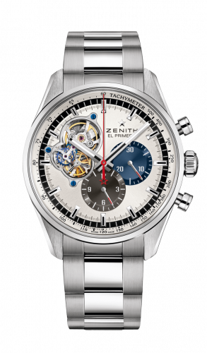 Zenith El Primero Chronomaster Open Stainless Steel / Silver 1969 / Bracelet 03.2040.4061/69.M2040