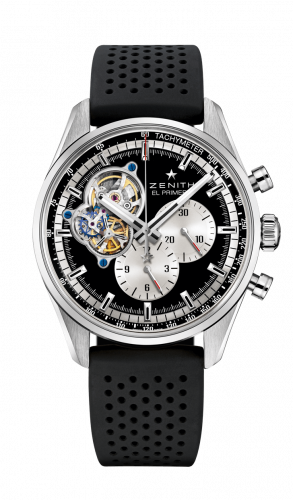 Zenith El Primero Chronomaster Open Stainless Steel / Black / Rubber 03.2042.4061/21.R576 Zenith El Primero Chronomaster Open Stainless Steel / Black / Rubber 03.2042.4061/21.R576