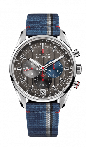 Zenith El Primero Chronomaster 42 Stainless Steel / Anthracite / Fabric / Classic Cars 03.2046.400/25.C802 Zenith El Primero Chronomaster 42 Stainless Steel / Anthracite / Fabric / Classic Cars 03.2046.400/25.C802