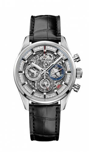 Zenith El Primero Chronomaster Full Open 38 Stainless Steel / Alligator 03.2153.400/78.C813 Zenith El Primero Chronomaster Full Open 38 Stainless Steel / Alligator 03.2153.400/78.C813