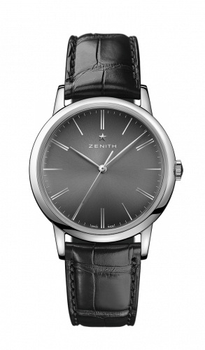 Zenith Elite Classic Stainless Steel / Black / Alligator 03.2290.679/26.C493 Zenith Elite Classic Stainless Steel / Black / Alligator 03.2290.679/26.C493