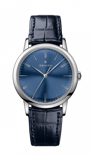 Zenith Elite Classic Stainless Steel / Blue / Alligator 03.2290.679/51.C700