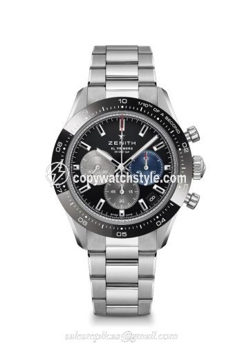 Zenith Chronomaster Sport Stainless Steel / Black / Bracelet 03.3100.3600/21.M3100 Zenith Chronomaster Sport Stainless Steel / Black / Bracelet 03.3100.3600/21.M3100