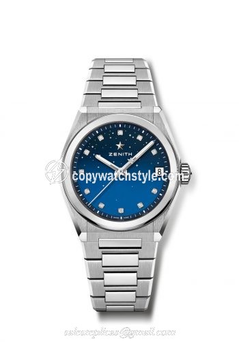 Zenith Defy Midnight Stainless Steel / Blue 03.9200.670/01.MI001
