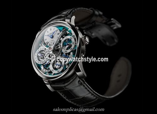 MB&F Legacy Machine Perpetual Titanium / Green 03.TL.G