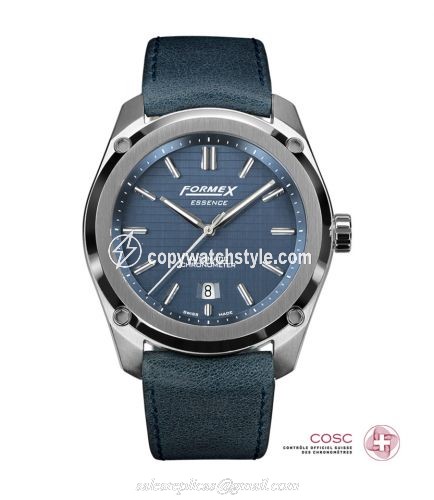 Formex Essence Automatic Chronometer Blue / Calf 0330.1.6331.744 Formex Essence Automatic Chronometer Blue / Calf 0330.1.6331.744