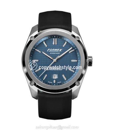 Formex Essence Automatic Chronometer Blue / Rubber 0330.1.6331.910