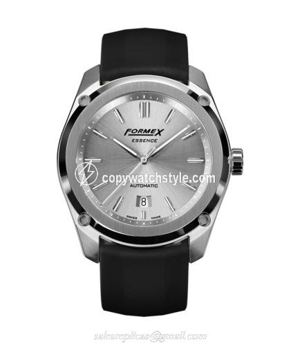 Formex Essence Automatic Silver / Rubber 0330.1.7341.910 Formex Essence Automatic Silver / Rubber 0330.1.7341.910
