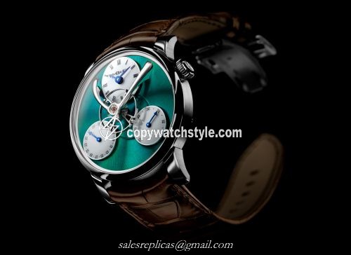 MB&F Legacy Machine Split Escapement Titanium / Green 04.TL.G MB&F Legacy Machine Split Escapement Titanium / Green 04.TL.G