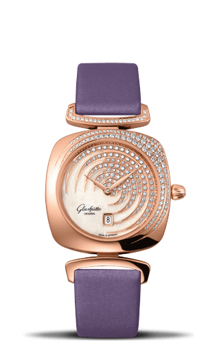 Glashutte Original Pavonina Date Red Gold / Cold Enamel / Satin 1-03-01-03-15-01 Glashutte Original Pavonina Date Red Gold / Cold Enamel / Satin 1-03-01-03-15-01