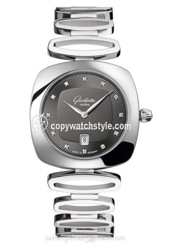 Glashutte Original Pavonina Date Stainless Steel / Grey / Bracelet 1-03-01-06-12-14 Glashutte Original Pavonina Date Stainless Steel / Grey / Bracelet 1-03-01-06-12-14